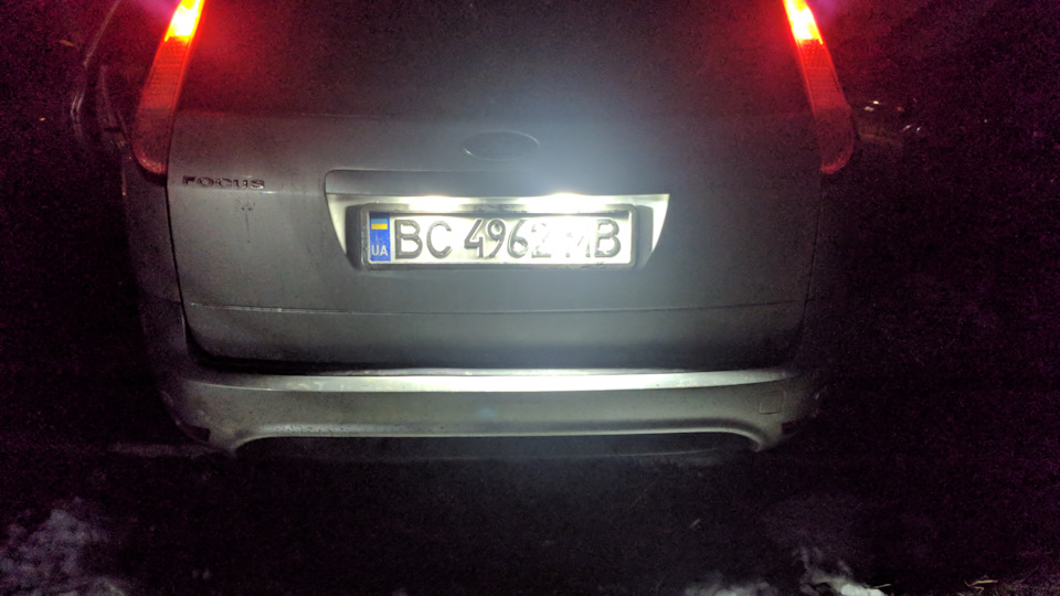 Заміна лампочки підсвічування номера 1
