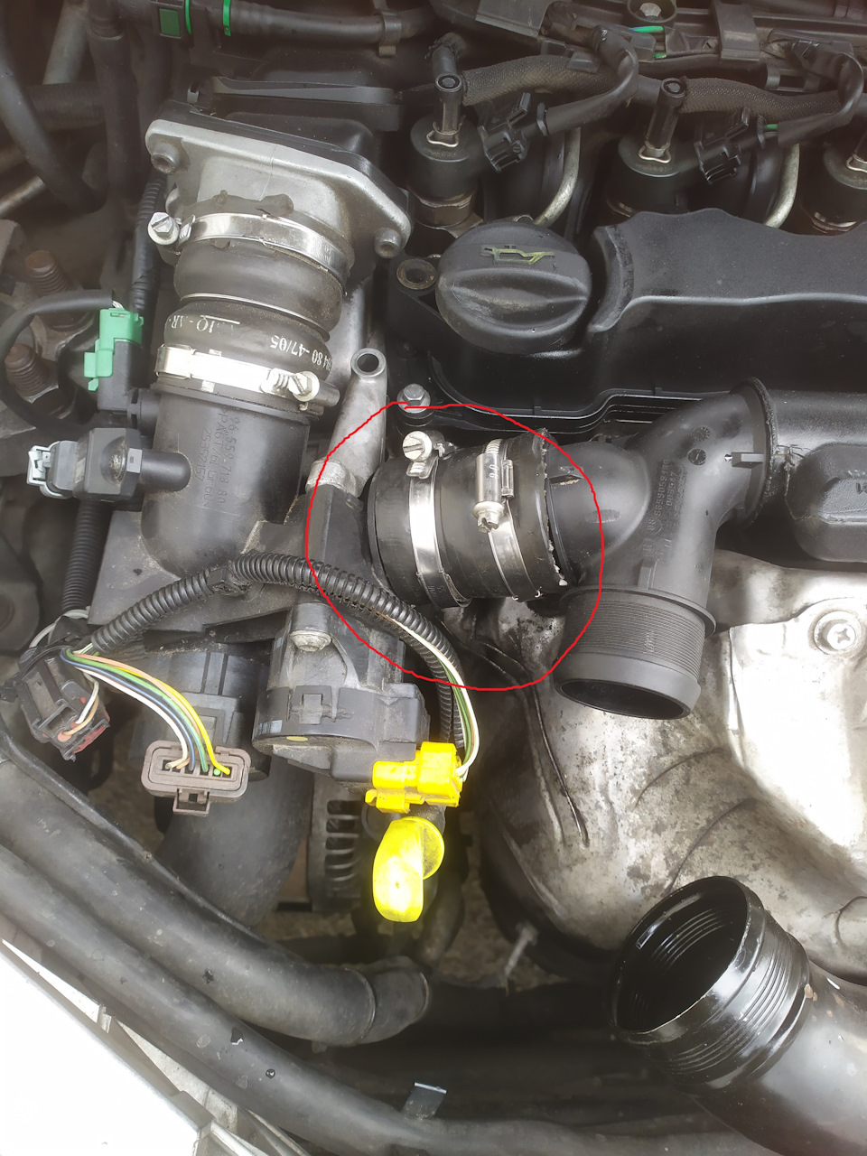 Focus 1.6 tdci турбіна та патрубки 4