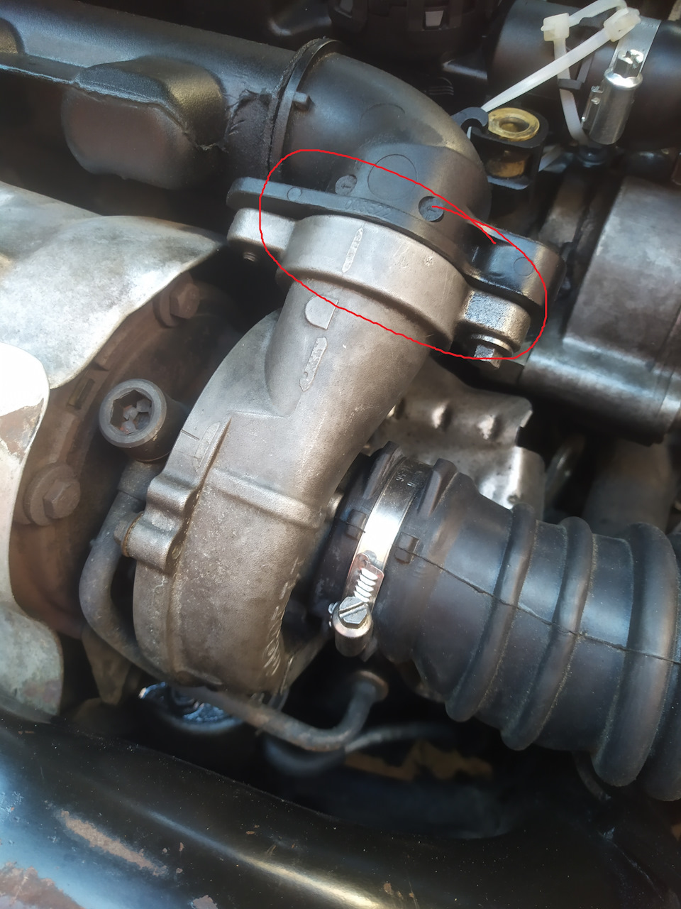 Focus 1.6 tdci турбіна та патрубки 1