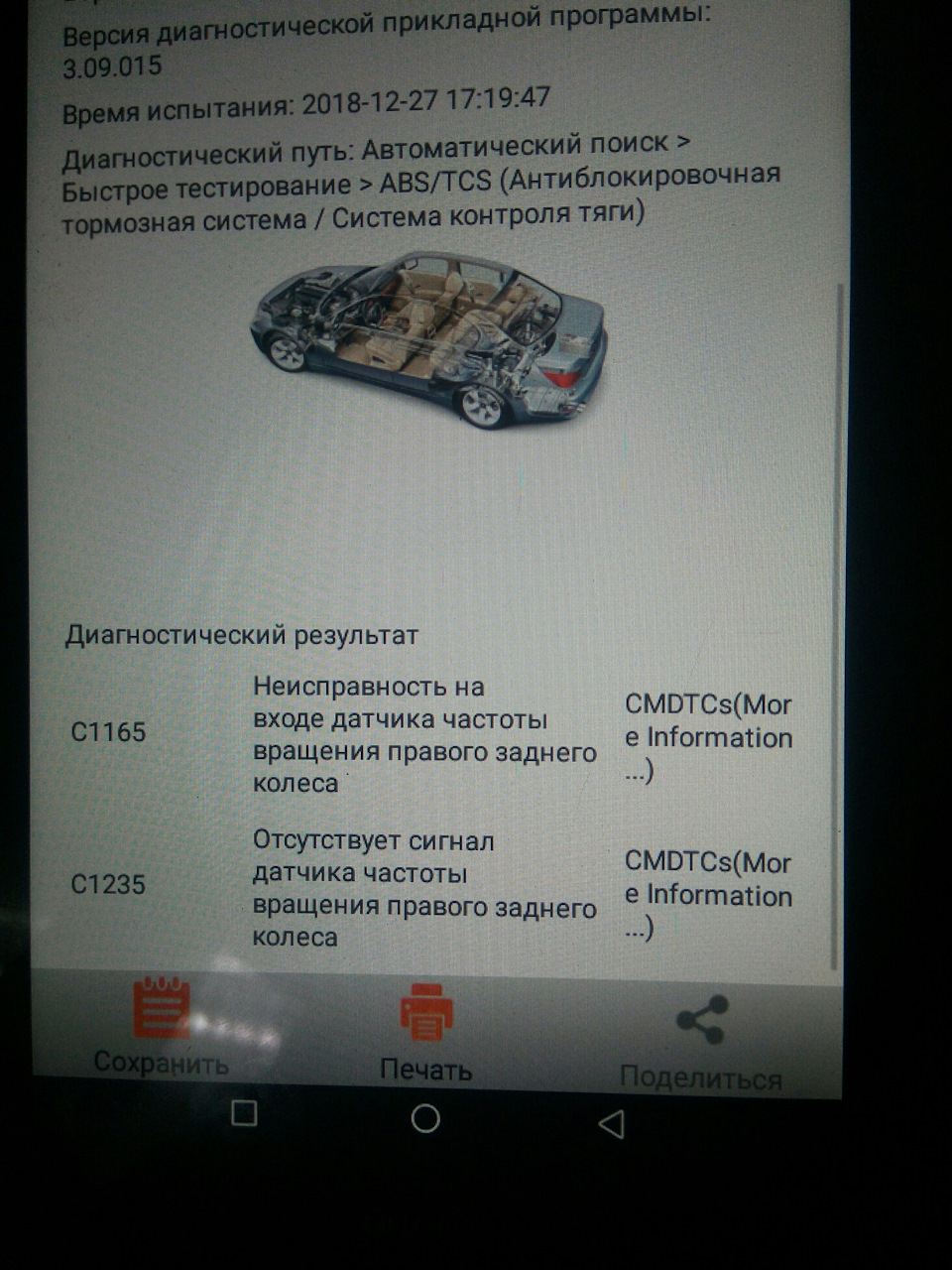 ABS. Праве заднє колесо 3