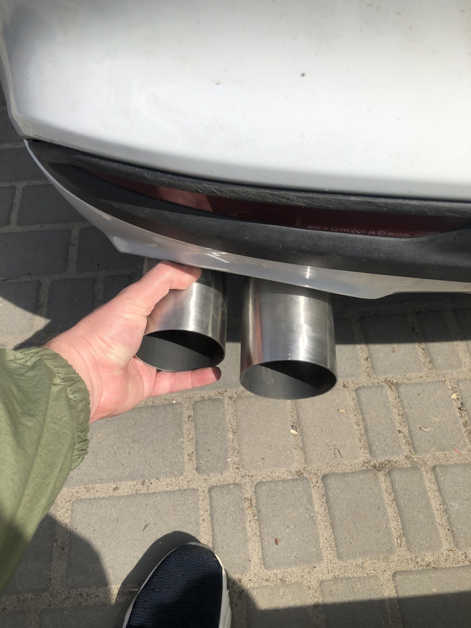 Задній бампер а-ля Fusion Sport та 4 труби 4