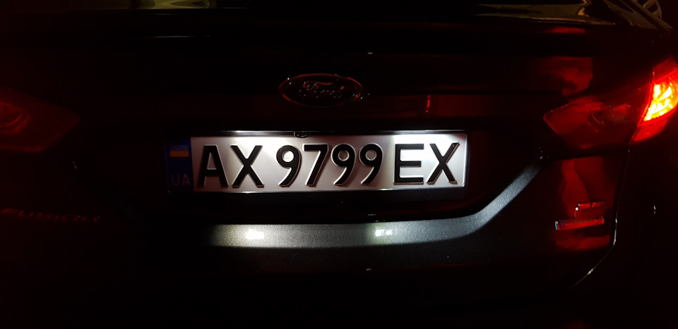 Заміна ламп підсвічування номера 2