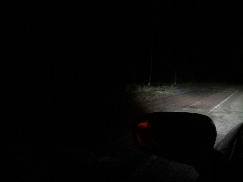 Як світять LED KAIXEN в птф вночі, наочний ефект 3