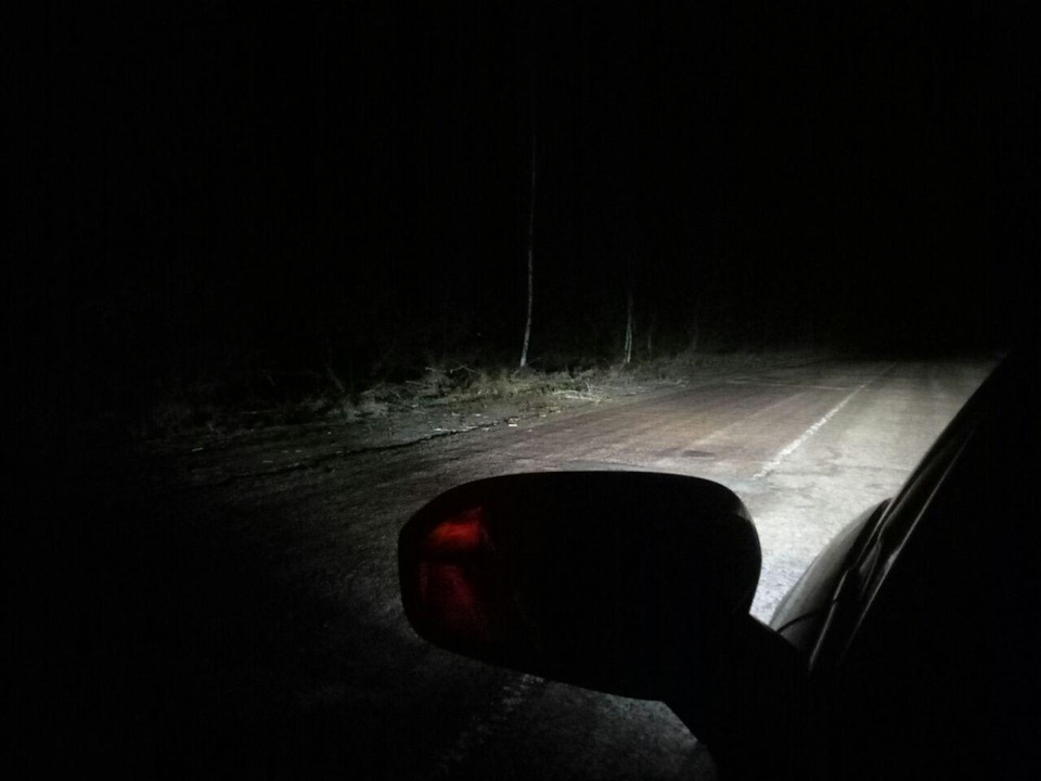 Як світять LED KAIXEN в птф вночі, наочний ефект 4