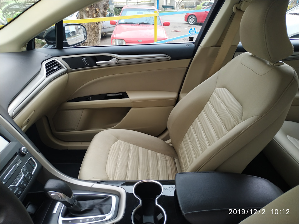 Перетяжка салону Ford Fusion USA еко шкірою + хімічна чистка всіх елементів 5