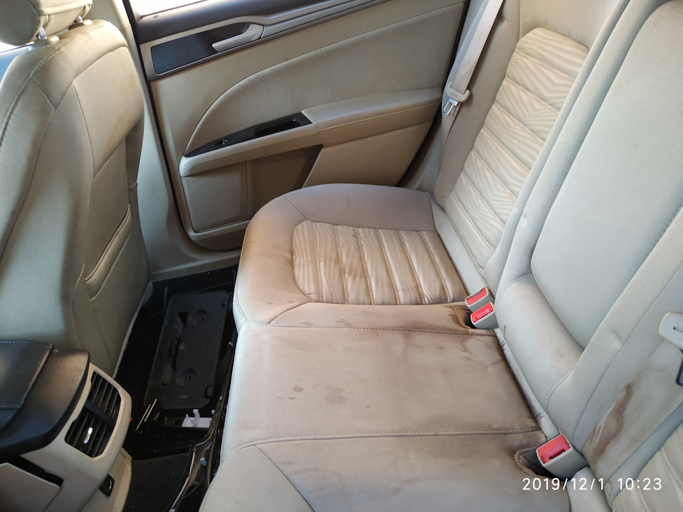 Перетяжка салону Ford Fusion USA еко шкірою + хімічна чистка всіх елементів 2