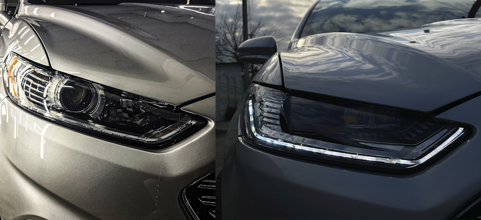 #5 Китайські LED фари на Ford Fusion дорест 3