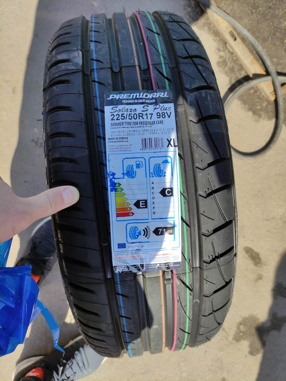 Літня гума Premiorri solazo s Plus 1