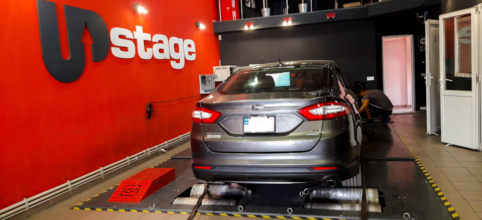53.Ford Fusion (America) SE 1,5T EcoBoost: Замер мощности на dyno stand. 4