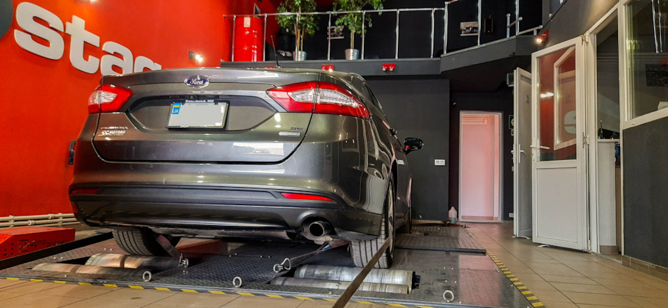 53.Ford Fusion (America) SE 1,5T EcoBoost: Замер мощности на dyno stand. 1