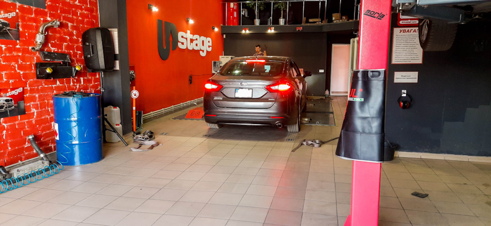 53.Ford Fusion (America) SE 1,5T EcoBoost: Замер мощности на dyno stand. 3