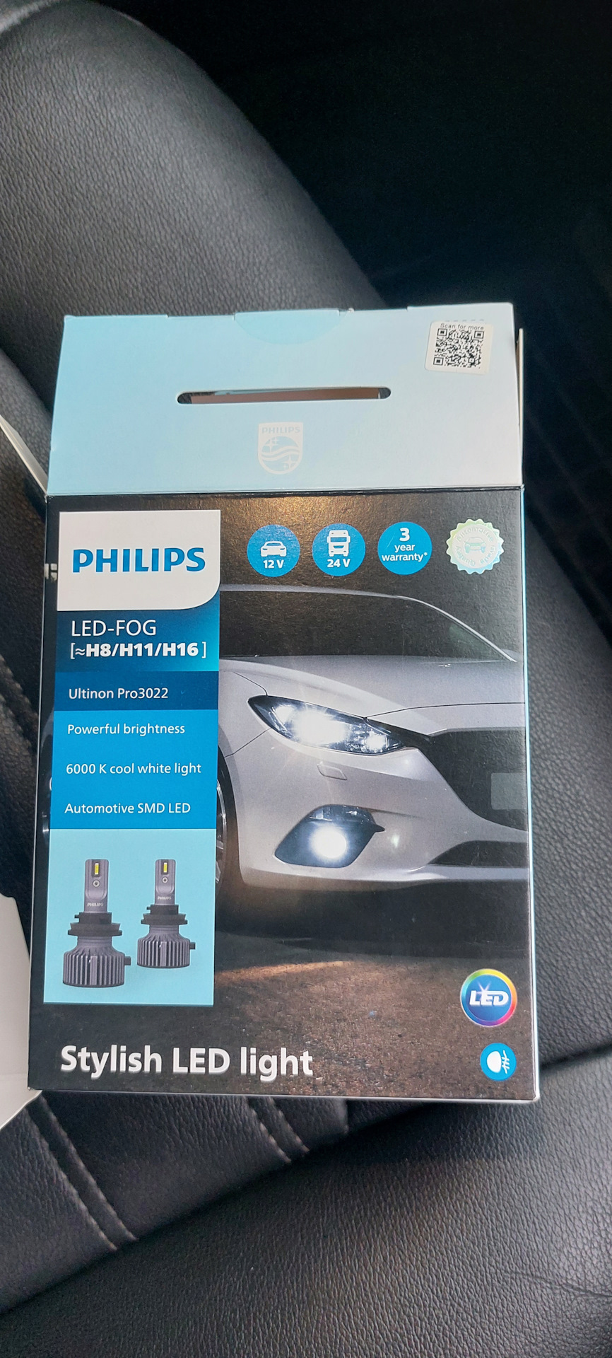 71.Ford Fusion USA, SE 1.5T EcoBoost: протитуманні фари Philips Ultinon Pro3022 (LED FOG) 6000K 3