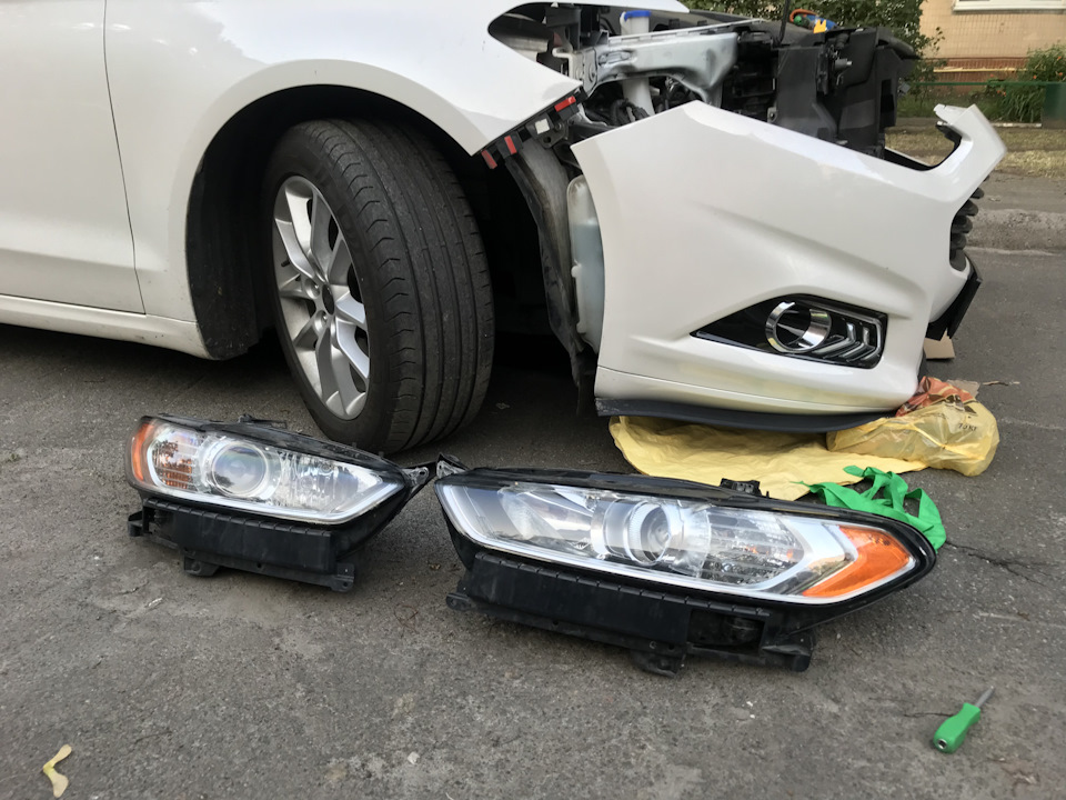 ford dynamic led, заміна штатної оптики 5