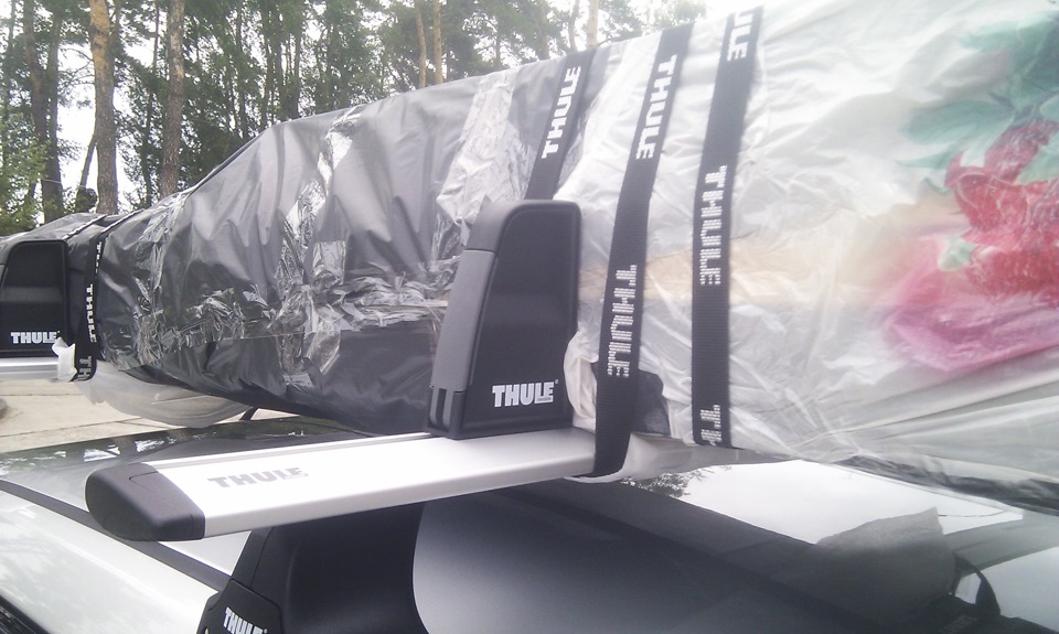 Перша поїздка з вантажем на даху та фіксатори THULE LOAD STOP 314 3