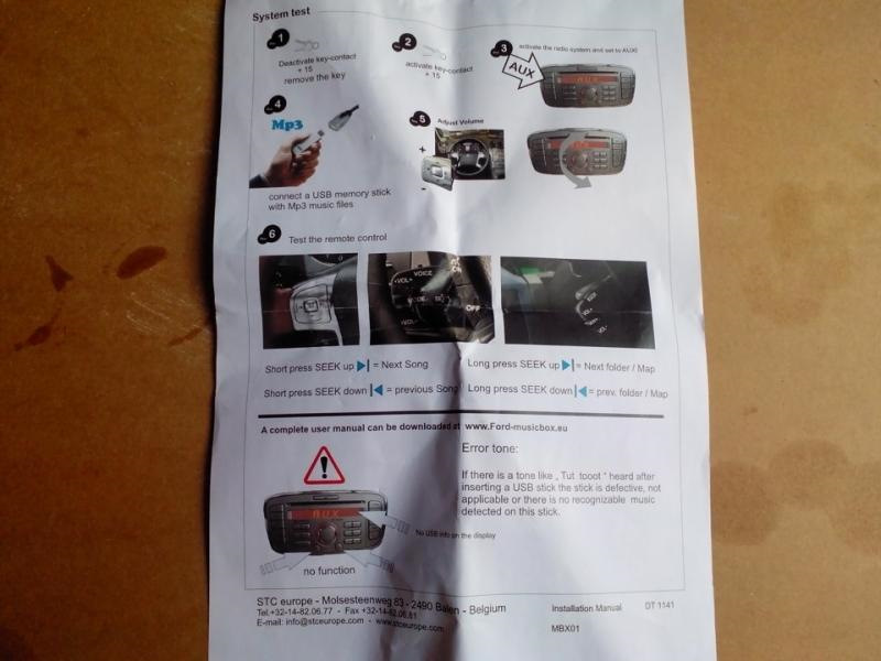 Встановлення рідного Sony MP3 на Fusion + Ford USB Music Box 4