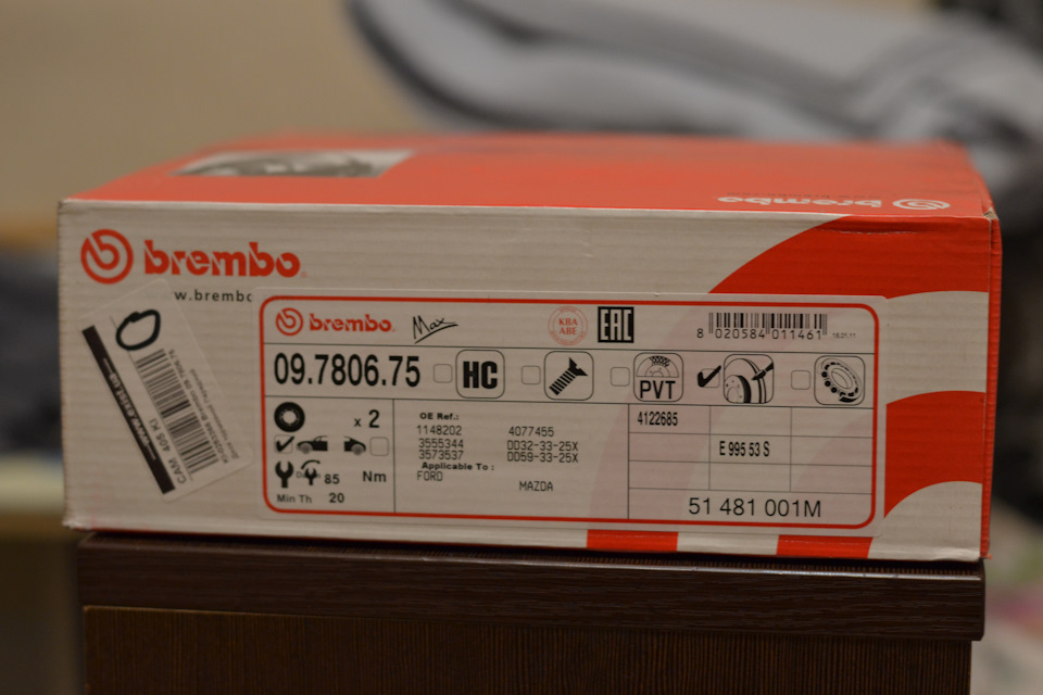Нові диски та колодки Brembo 2