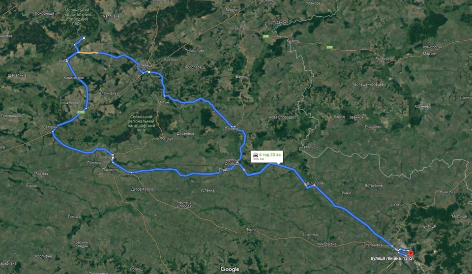 Spring travel - 406 km