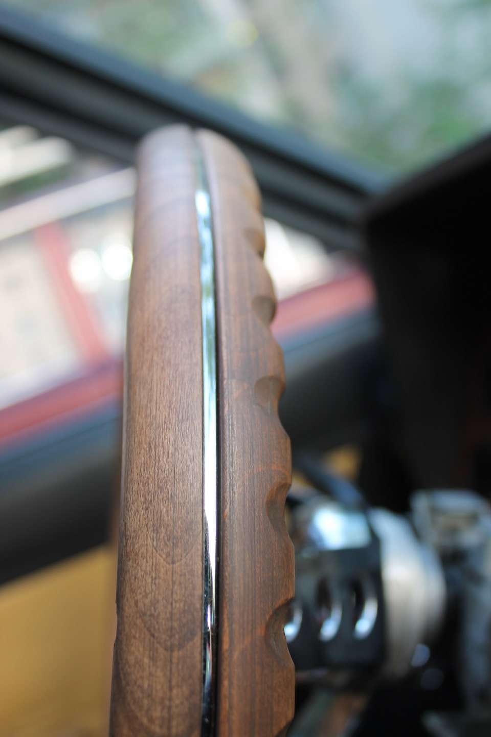 65-1969 Ford Mustang Grant Steering Wheel Wood 13.5 4