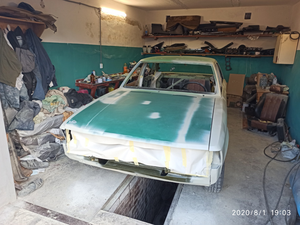 Готуємося до пофарбування, проміжний результат 1