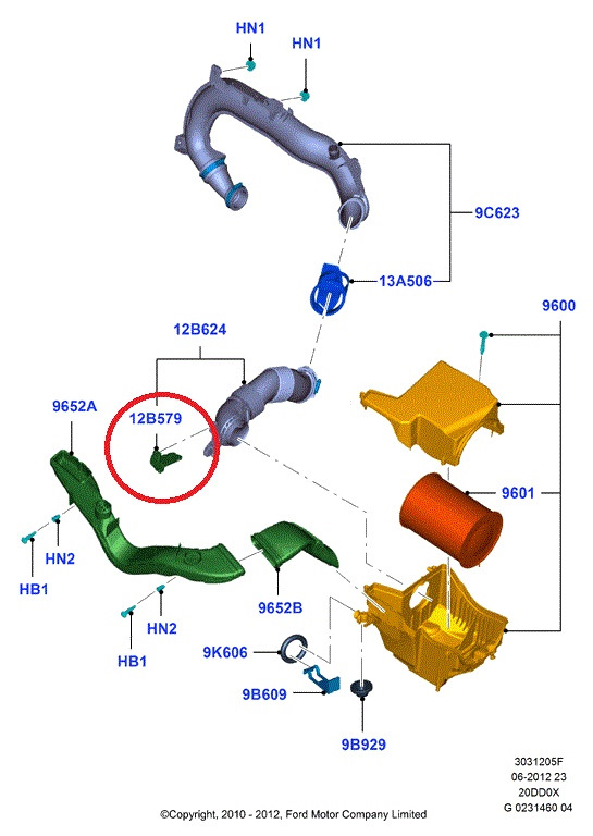 Датчики Ford Kuga 2.0 TDCI 4