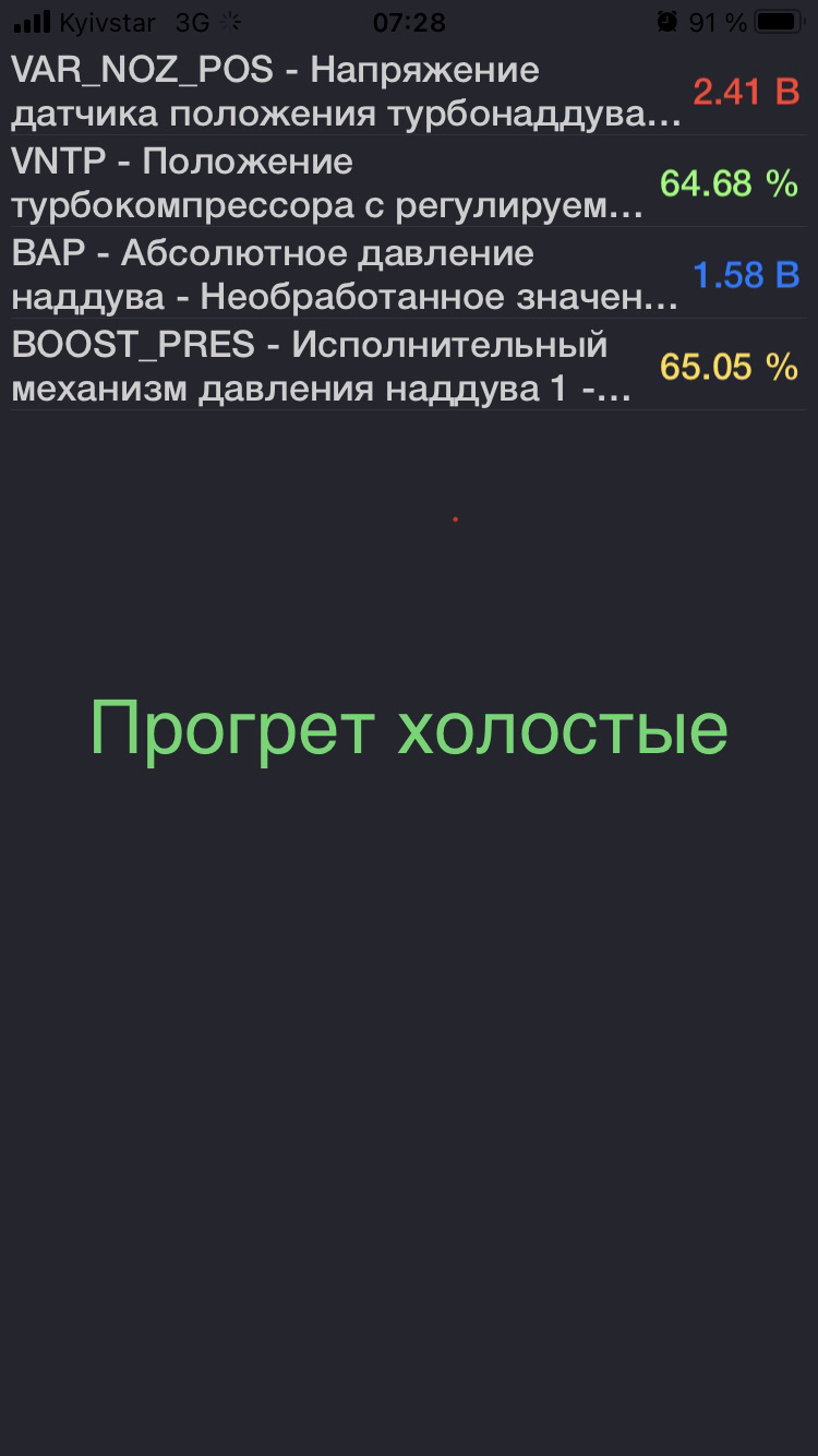 Діагностика турбіни в FORScan 3