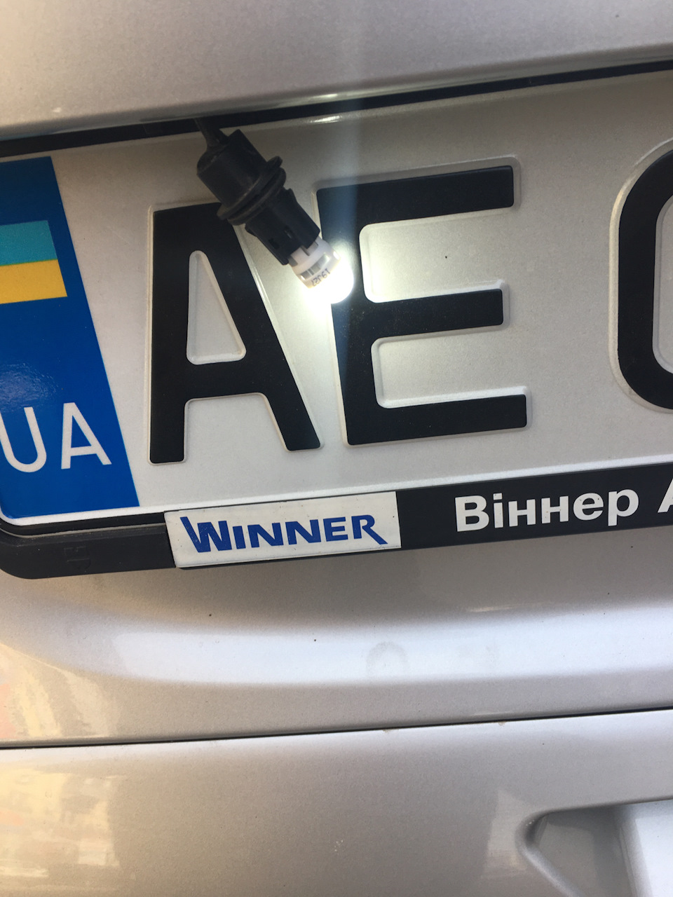 Заміна ламп 💡 підсвічування номера 4