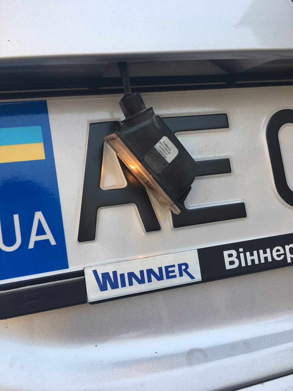 Заміна ламп 💡 підсвічування номера 3