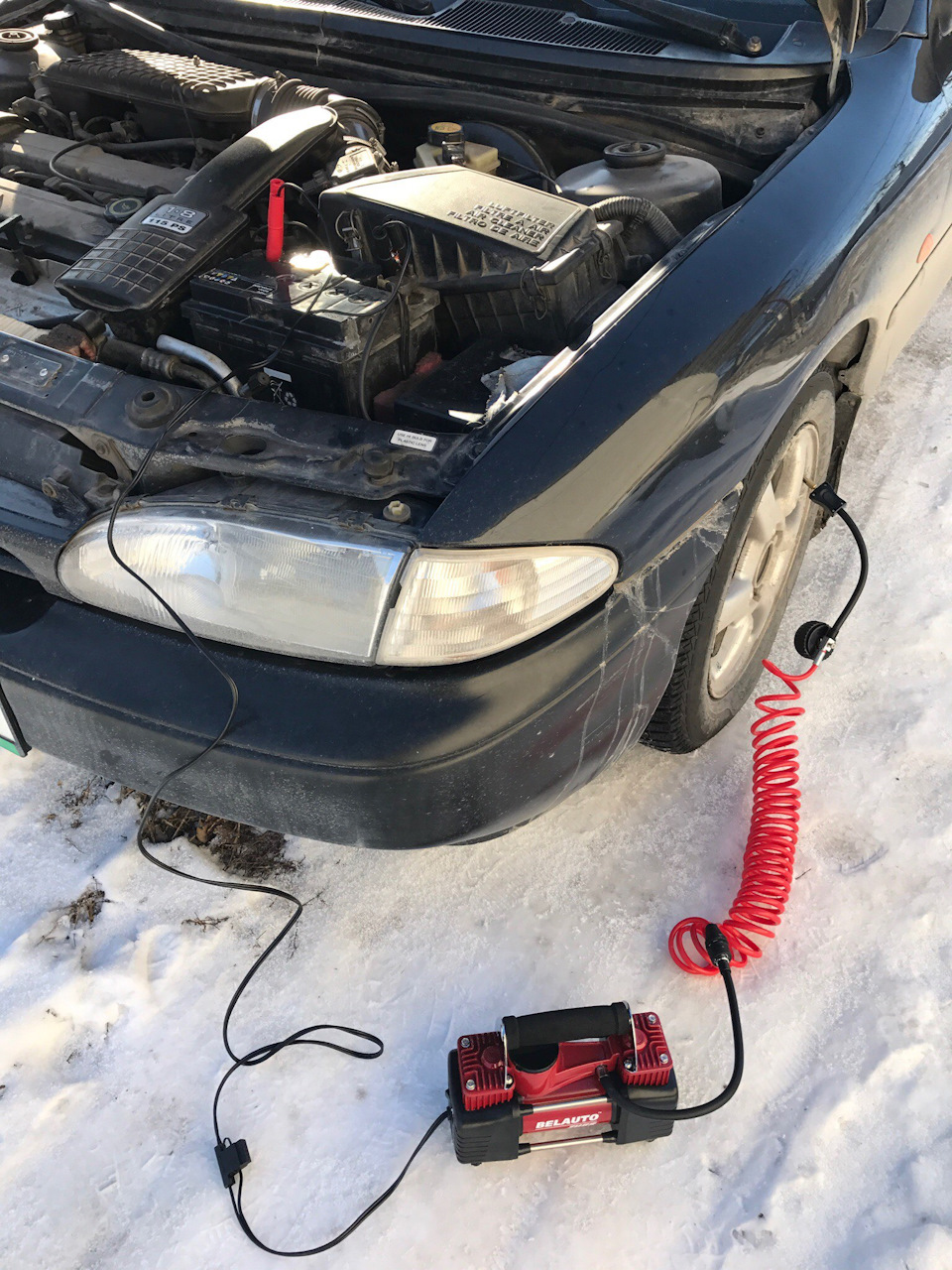 Автокомпресор БЕЛАВТО БК45 ЗУБР 2