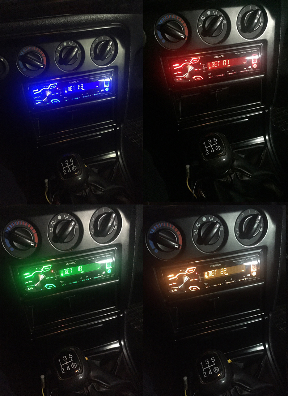 Встановлення магнітоли Kenwood KMM-361SD 2