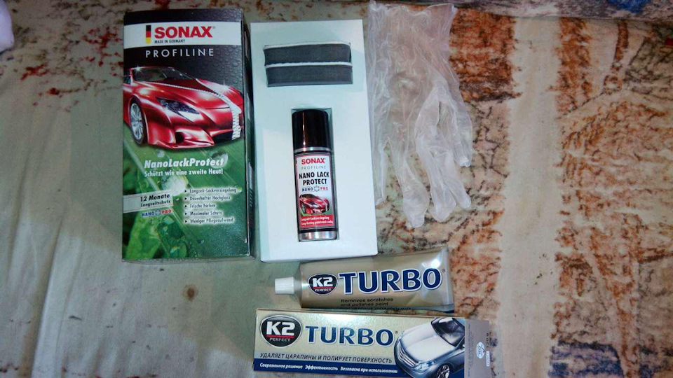 Поліровка + захисне покриття Sonax ProfiLine Nano Laсk Protect 1