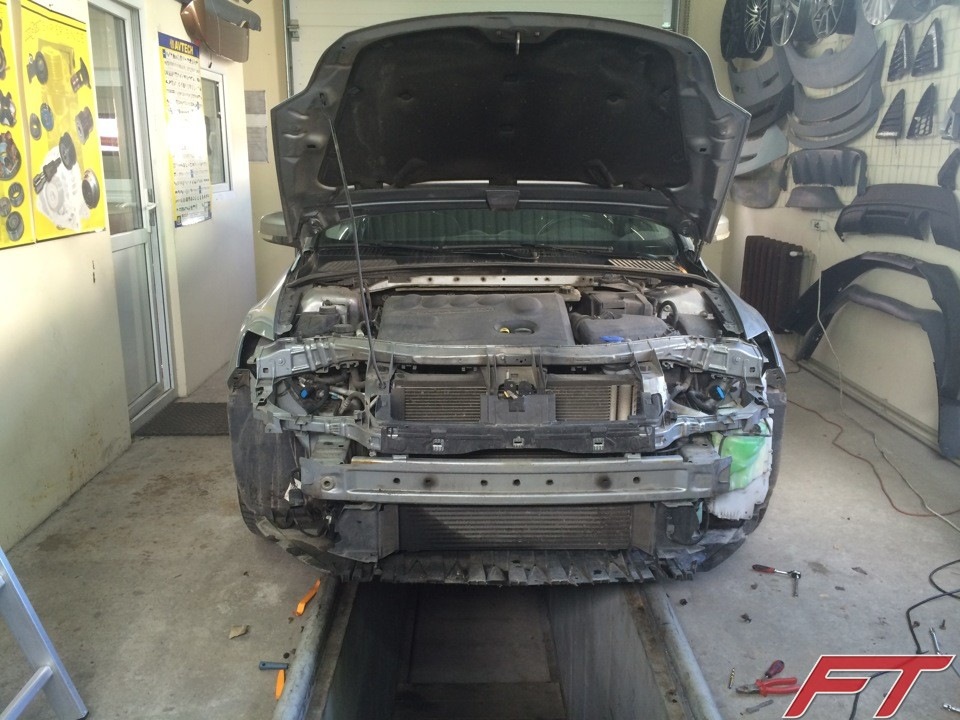 Установка спорт обважування та ДХО на Mondeo 4 рестайл / Mondeo mk4 lift sport body-kit and DRL installation 2