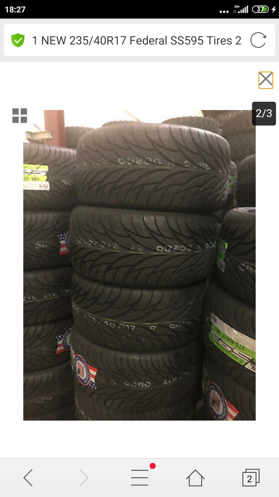 federal ss595 235/40 r17 3