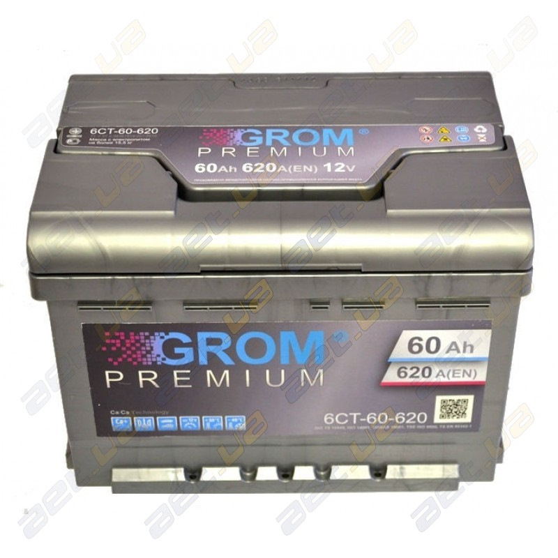 Аккумулятор Grom Premium 6CT-60 L+ 1