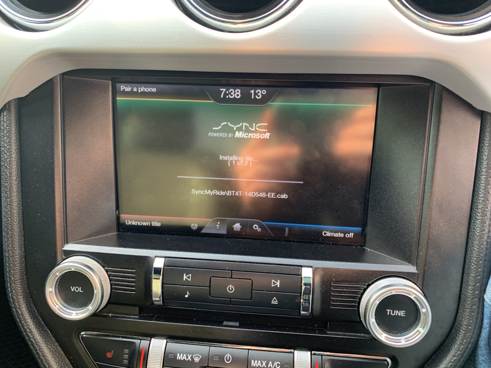 🧭 Активація шататної навігації, Sync 2, Mustang 2015 4