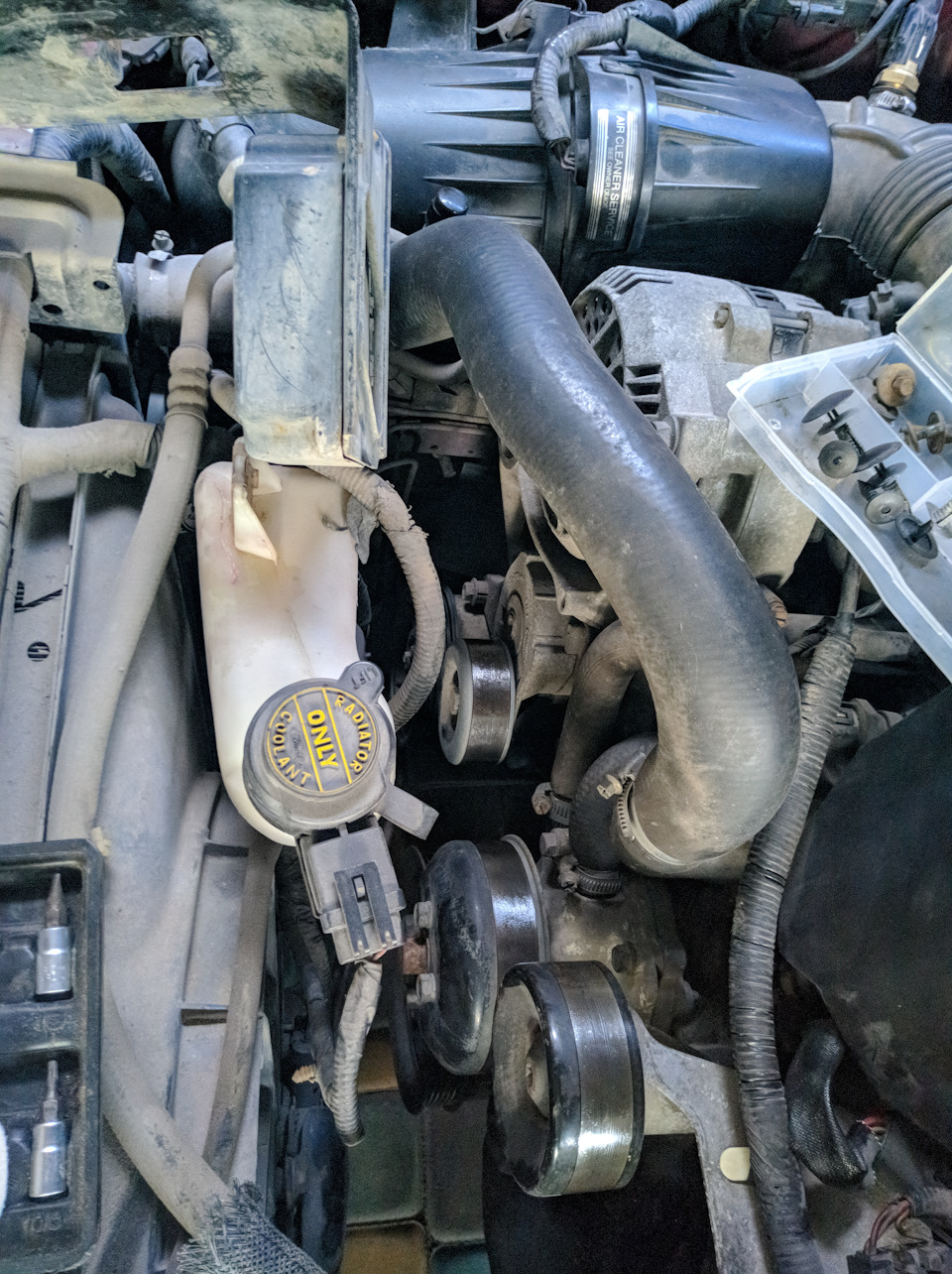 Обхід smog pump коротким ременем 3