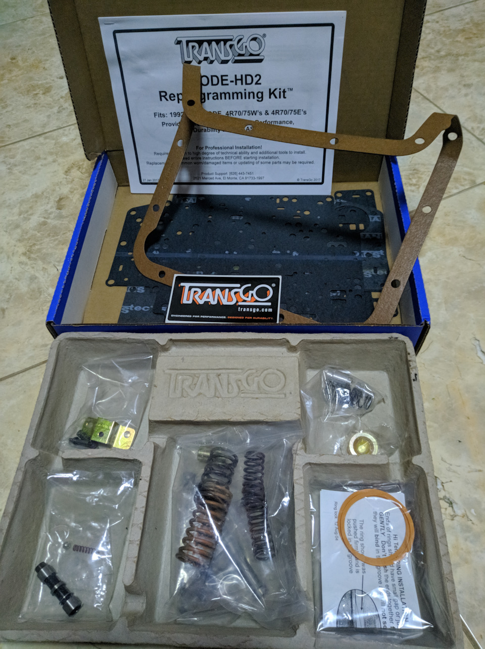 Шифт-кит Transgo AODE-HD2 для АКПП: AODE, 4R70W, 4R75W, 4R70E, 4R75E 1