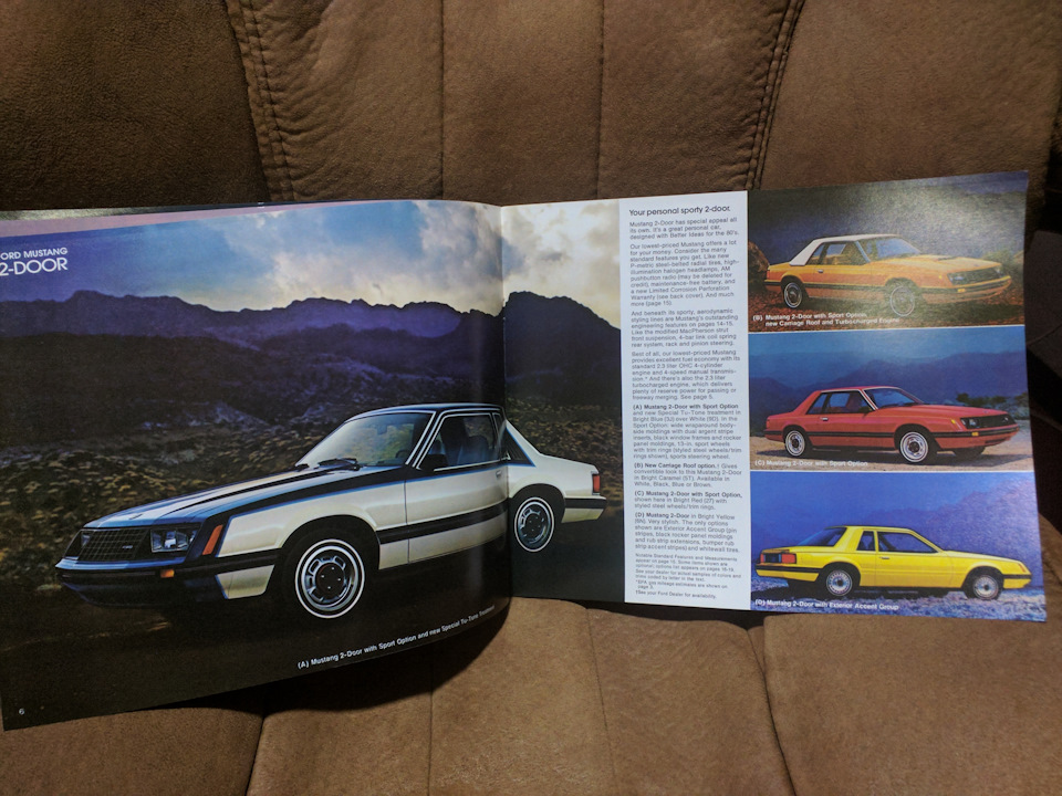 Mustang - спорткар для 1980-х! Оригінальна брошура Ford. 4