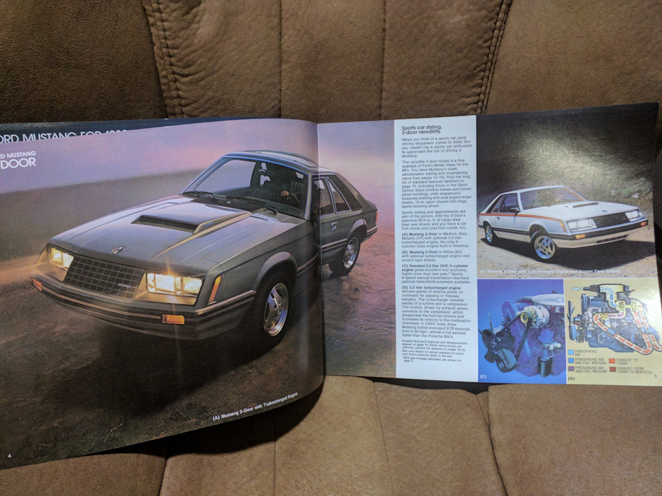 Mustang - спорткар для 1980-х! Оригінальна брошура Ford. 3