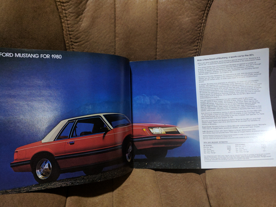 Mustang - спорткар для 1980-х! Оригінальна брошура Ford. 2