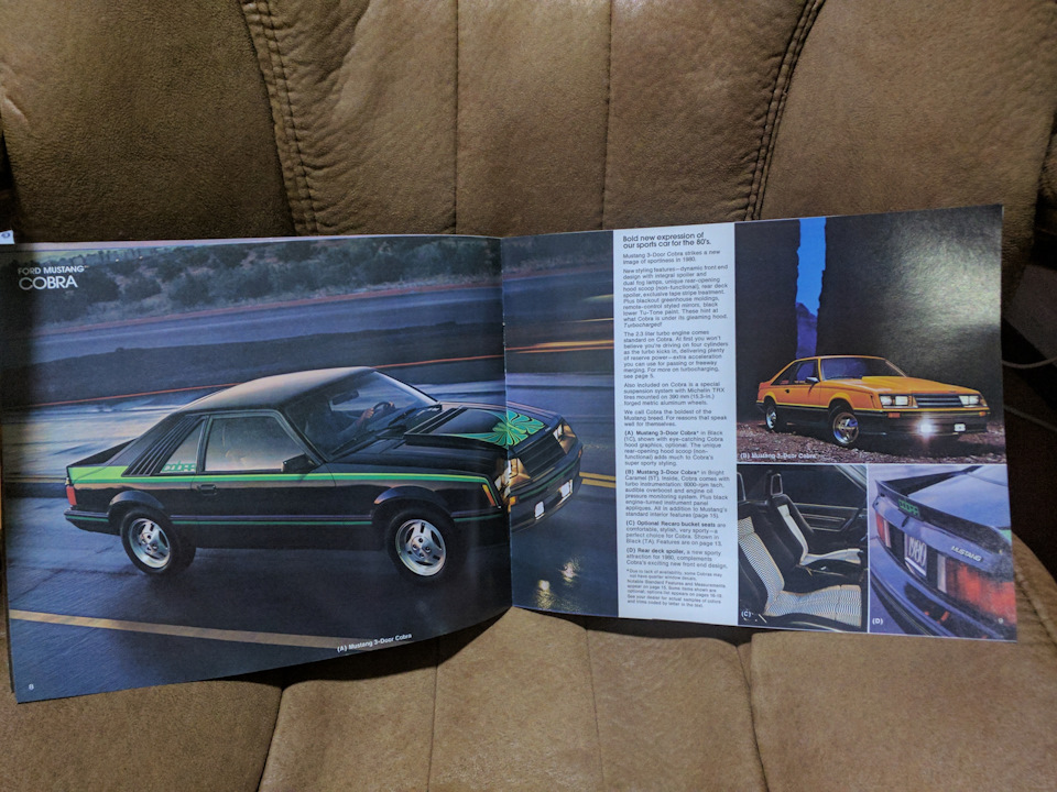Mustang - спорткар для 1980-х! Оригінальна брошура Ford. 5