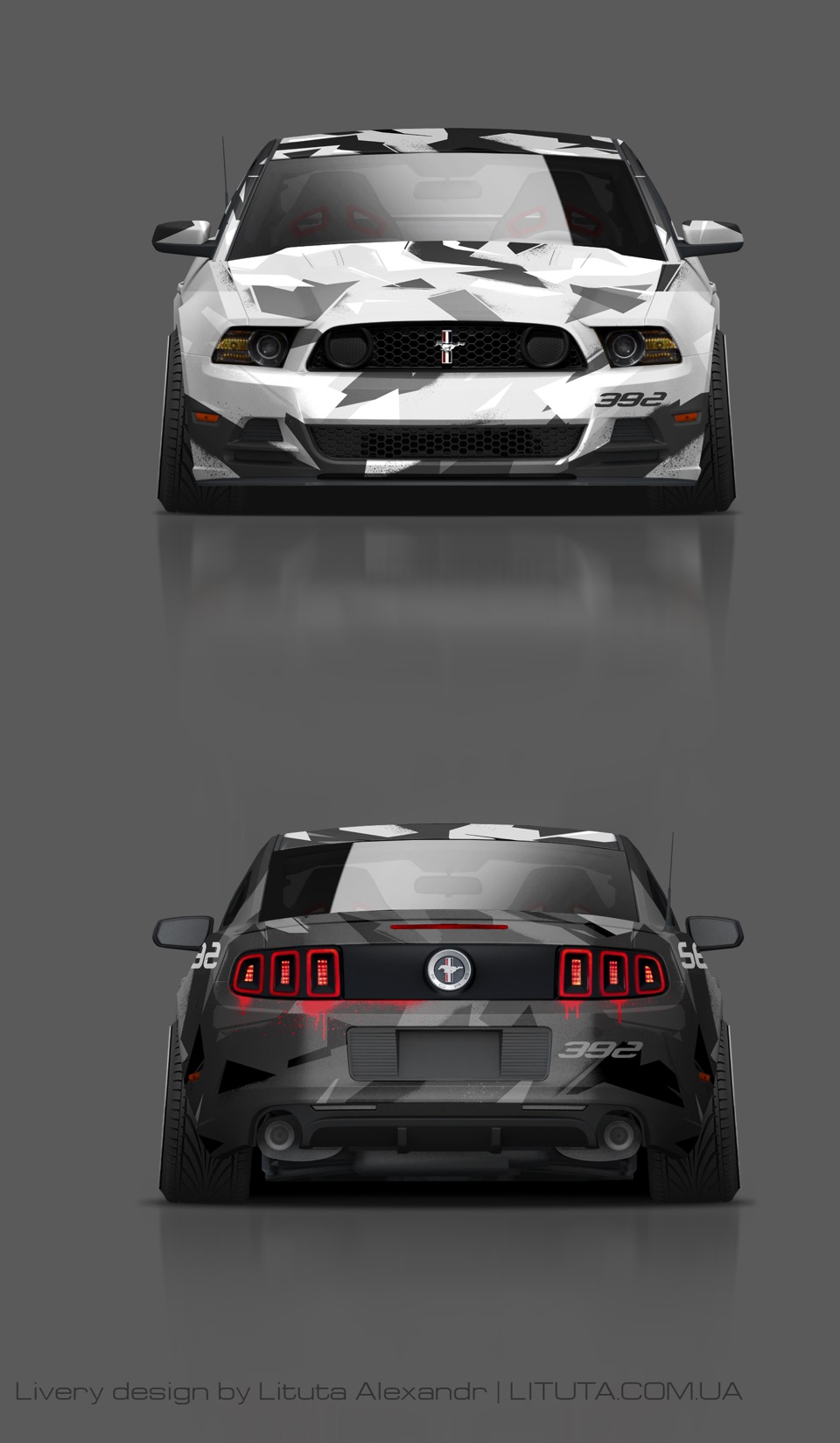 Дизайн Camo Ford Mustang 3