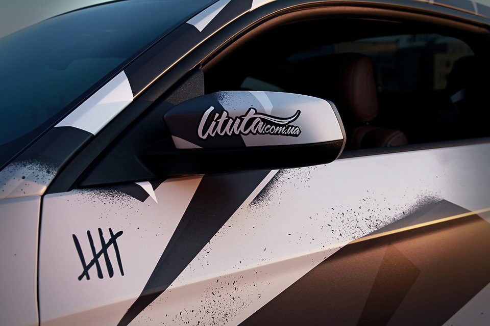 Ford Mustang on Vossen CV5 CAMO 4
