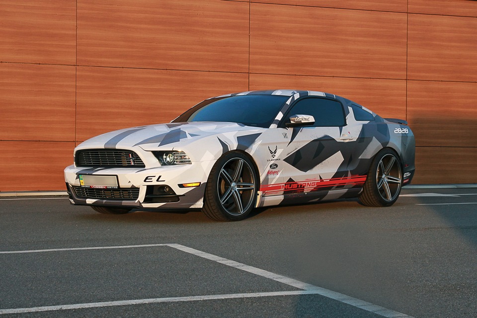 Ford Mustang on Vossen CV5 CAMO 2