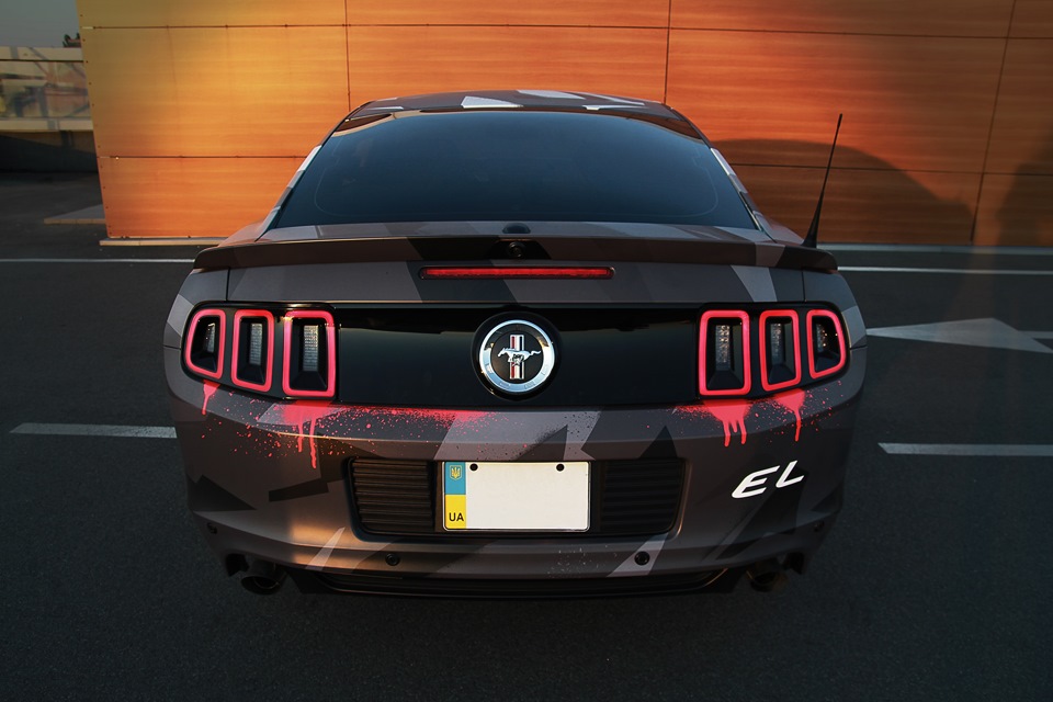 Ford Mustang on Vossen CV5 CAMO 3