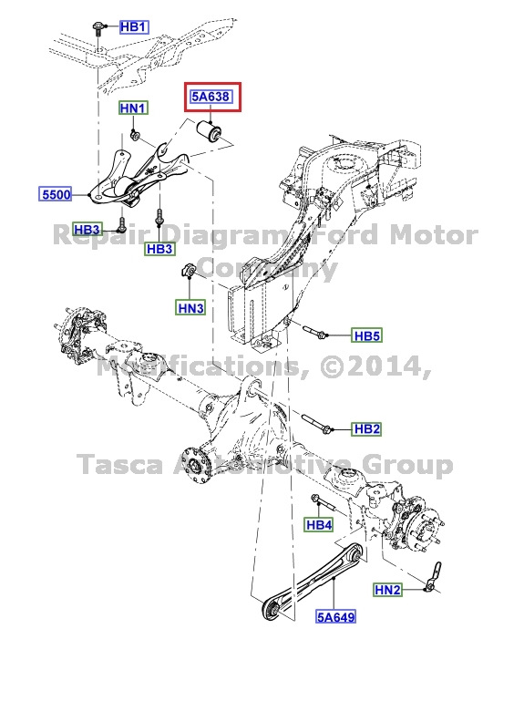 Ford Upper Axle Bushing 2