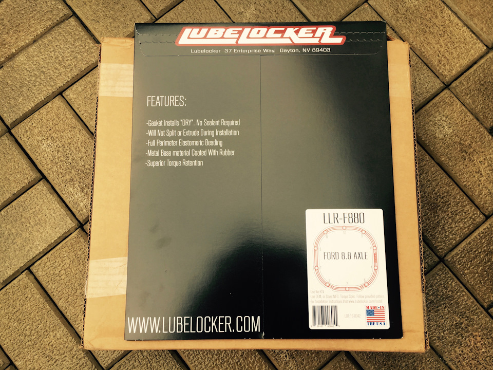Lubelocker 8.8 Rear Differential Cover Gasket 3