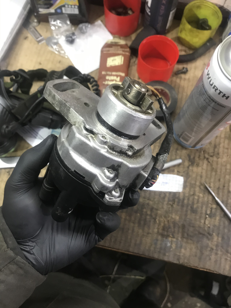 Заміна внутрішнього сальника розподільника запалювання 2.2 turbo 2