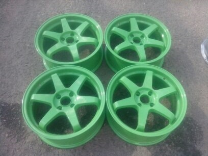 volk te37 takata green r17 4*108 j7 et28 1