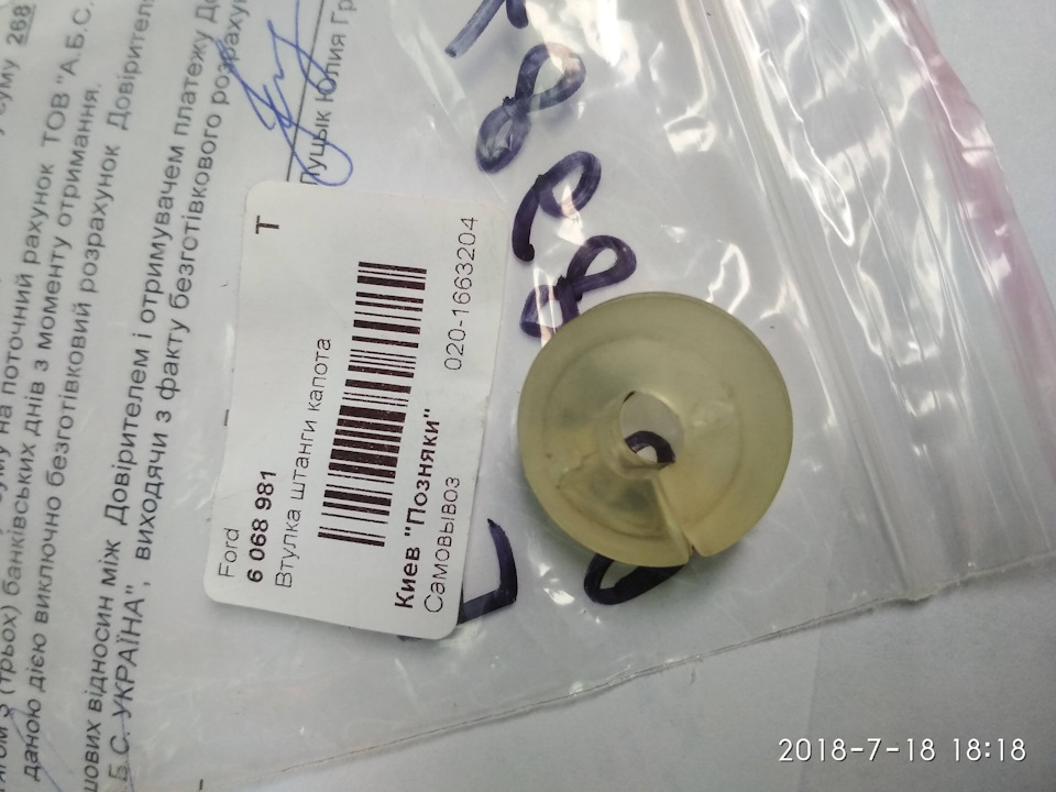 Заміна ДТЗ на ЕБУ ДВС+втулки упору капота. 4