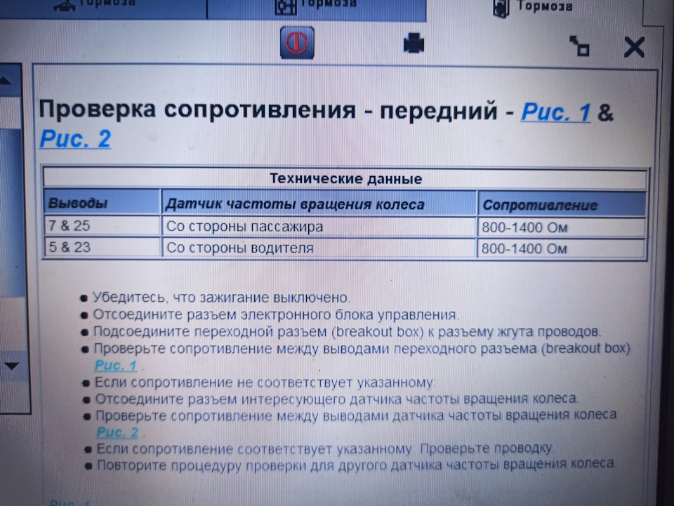 АБС спрацьовує та падає в помилку 1